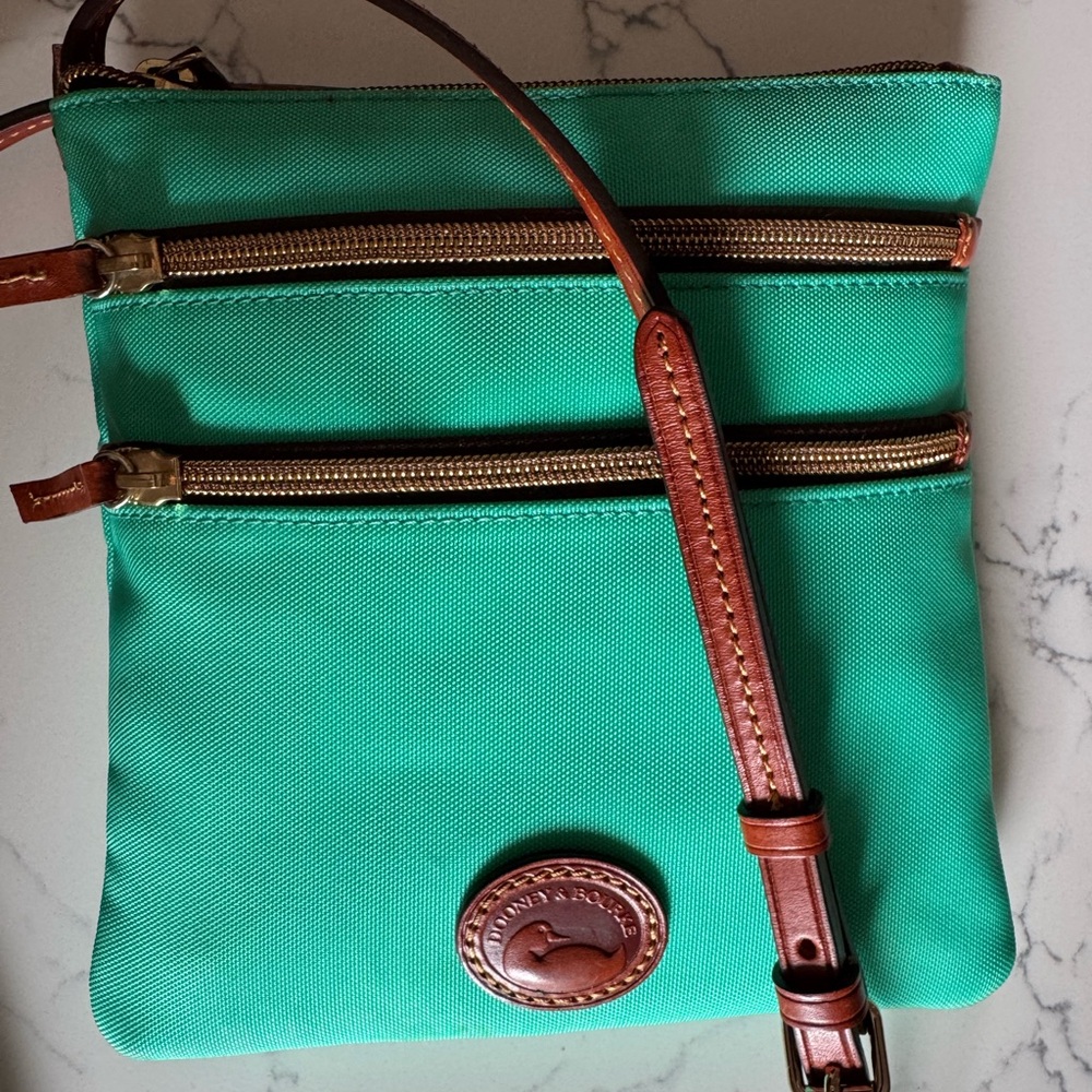 Dooney & Bourke Nylon North South Triple Zip Crossbody Bag